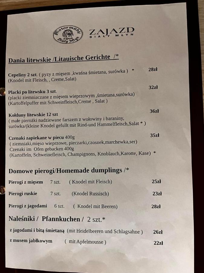 Zajazd Bialy Mlyn Sterławki Wielkie Exteriör bild